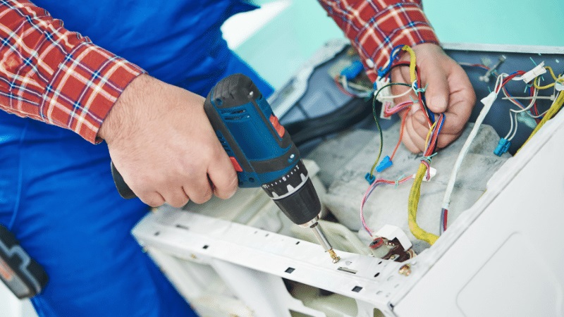 Şereflikoçhisar Protherm Protherm çamaşır makinesi kart tamiri – Su almama arızası orijinal parça ile giderildi. - Teknik servis örneği