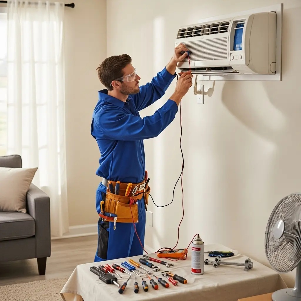 Şereflikoçhisar Protherm Protherm klima gaz dolumu ve bakım – Enerji verimliliği artırıldı. - Teknik servis örneği